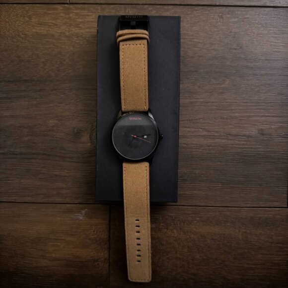 MVMT Men's Classic Tan Leather Watch - Picture 4 of 6